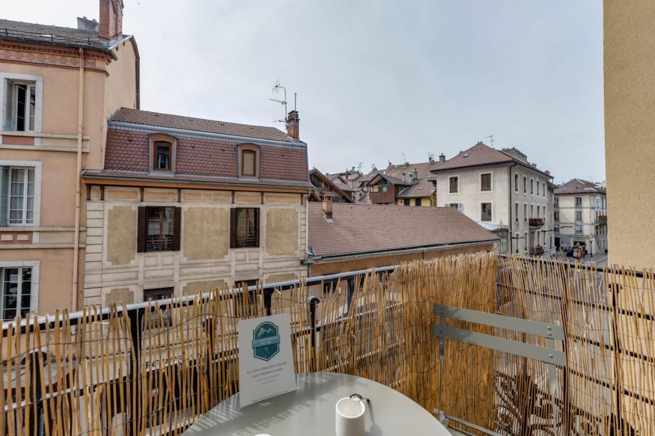 Le Mont Blanc - Charming T1 Ideal For 2 People With Balcony อานซี ภายนอก รูปภาพ